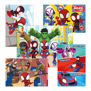 Rompecabezas 5 en 1 Spidey de Madera | Juegos Educativos Marvel para Niños