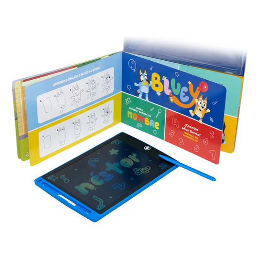 Libro Pantalla Mágica Bluey LCD para Dibujar y Borrar | Juguete Educativo