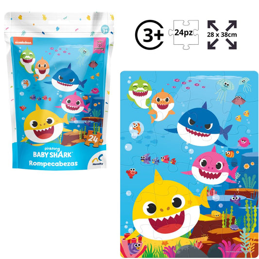 Rompecabezas Baby Shark 24 piezas | Novelty