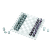 Ajedrez y Damas Inglesas con Tablero de Cristal