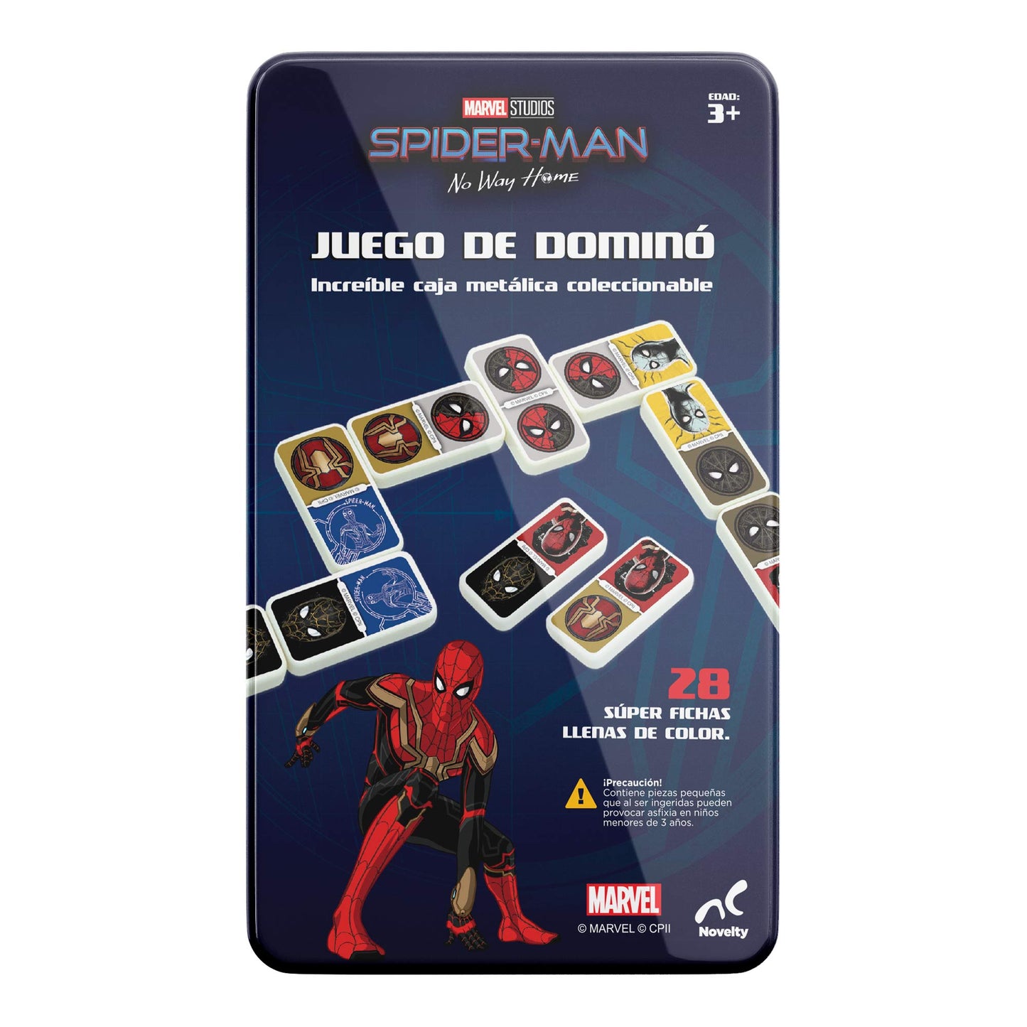 Domino En Tin Spider-Man 3, caja metálica