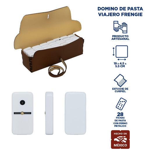 Dominó Viajero Frengie de Pasta | Portátil y Artesanal Frengie