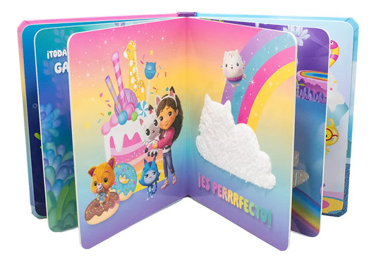 Libro Preescolar de Texturas Gabby’s Dollhouse | Libro Sensorial Infantil