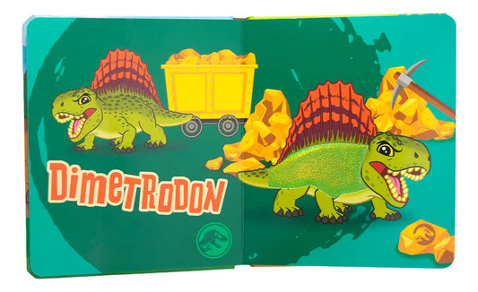 Libro Preescolar de Texturas Jurassic World Explorers | Libro Sensorial Infantil
