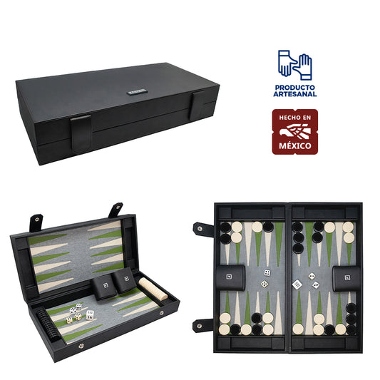Backgammon Maletín Luxor Frengie | Juego de Lujo Artesanal
