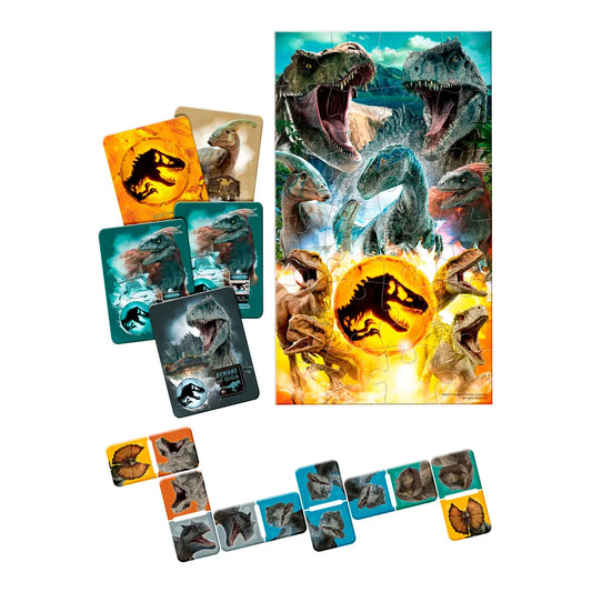Dominó, Memoria y Rompecabezas Jurassic World - Novelty