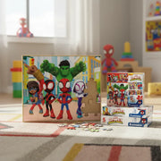 Rompecabezas 5 en 1 Spidey de Madera | Juegos Educativos Marvel para Niños
