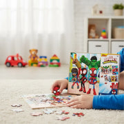 Rompecabezas 5 en 1 Spidey de Madera | Juegos Educativos Marvel para Niños