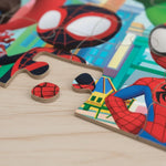 Rompecabezas 5 en 1 Spidey de Madera | Juegos Educativos Marvel para Niños