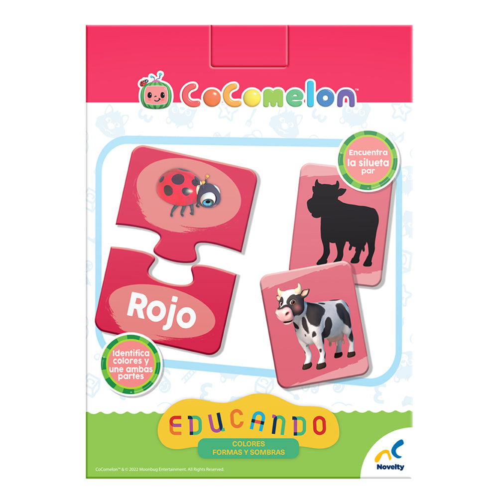 Juego de mesa preescolar educando: Formas, colores y sombras Cocomelon