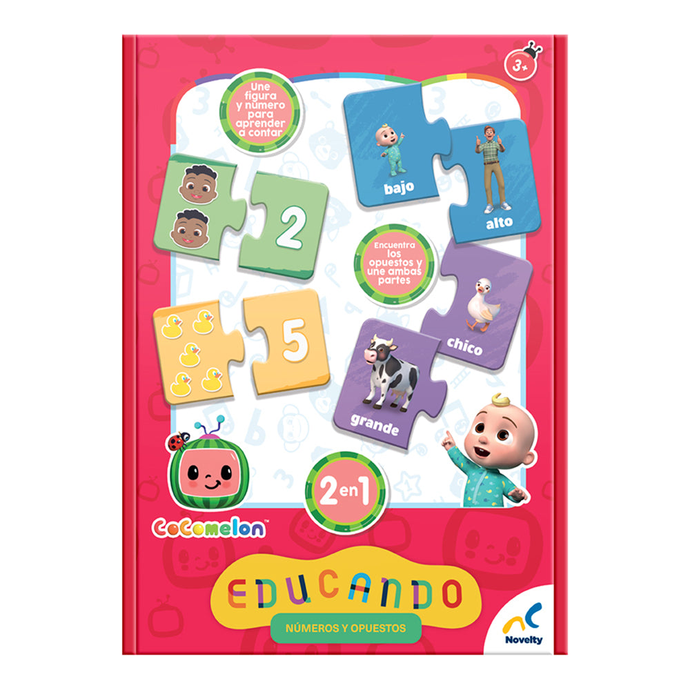 Juego de mesa preescolar educando: Números y opuestos Cocomelon