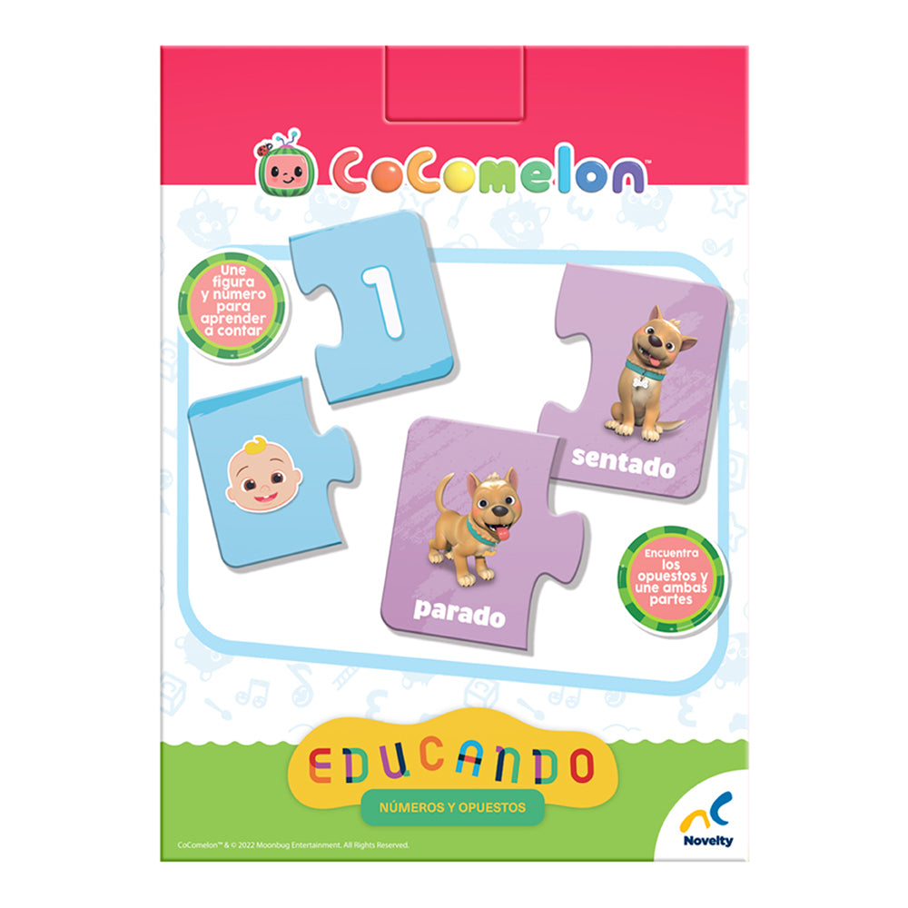 Juego de mesa preescolar educando: Números y opuestos Cocomelon