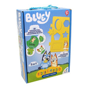 Juego de mesa preescolar educando: Colores y figuras Bluey