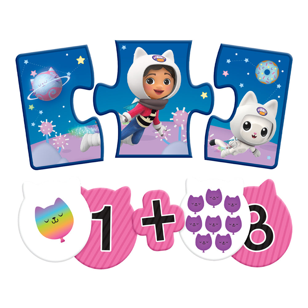 Juego de mesa preescolar educando: Sumas y secuencias Gabby´S Doll House