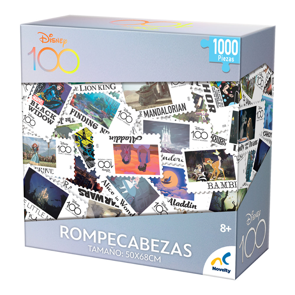 Rompecabezas Timbres Disney 100 años 1000 Piezas
