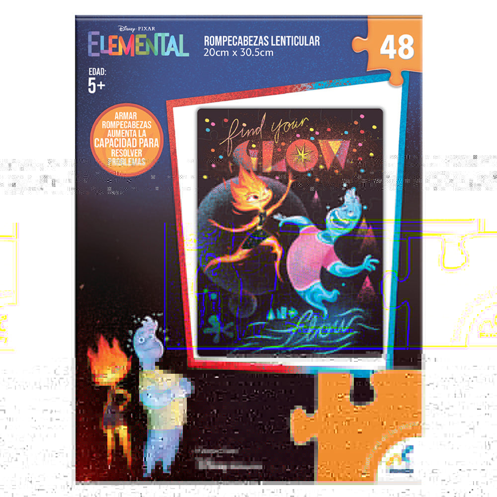 Rompecabezas Lenticular Elemental de 48 Piezas