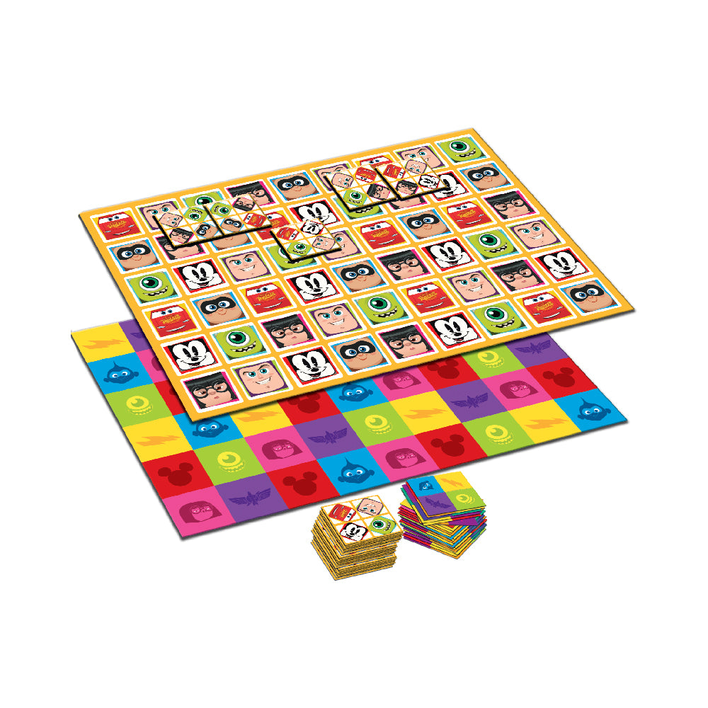Juego De Mesa Infantil En Cuadrados Disney Pixar