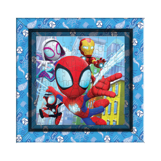 Rompecabezas Infantil Con Marco Spidey 60 Piezas