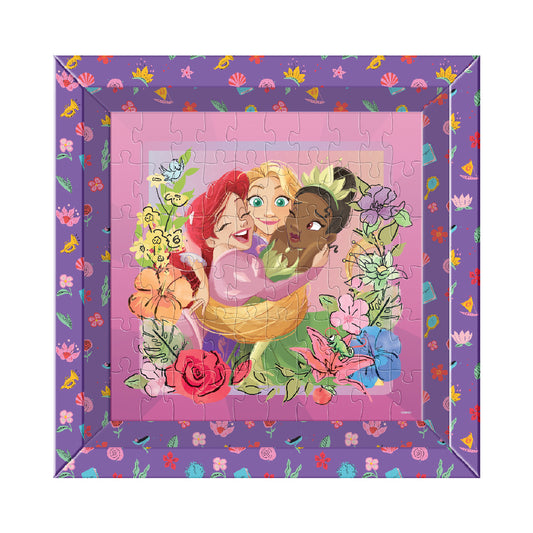 Rompecabezas Infantil Con Marco Princesas De 60 Piezas