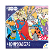 Rompecabezas 4 En 1 Warner 100 años