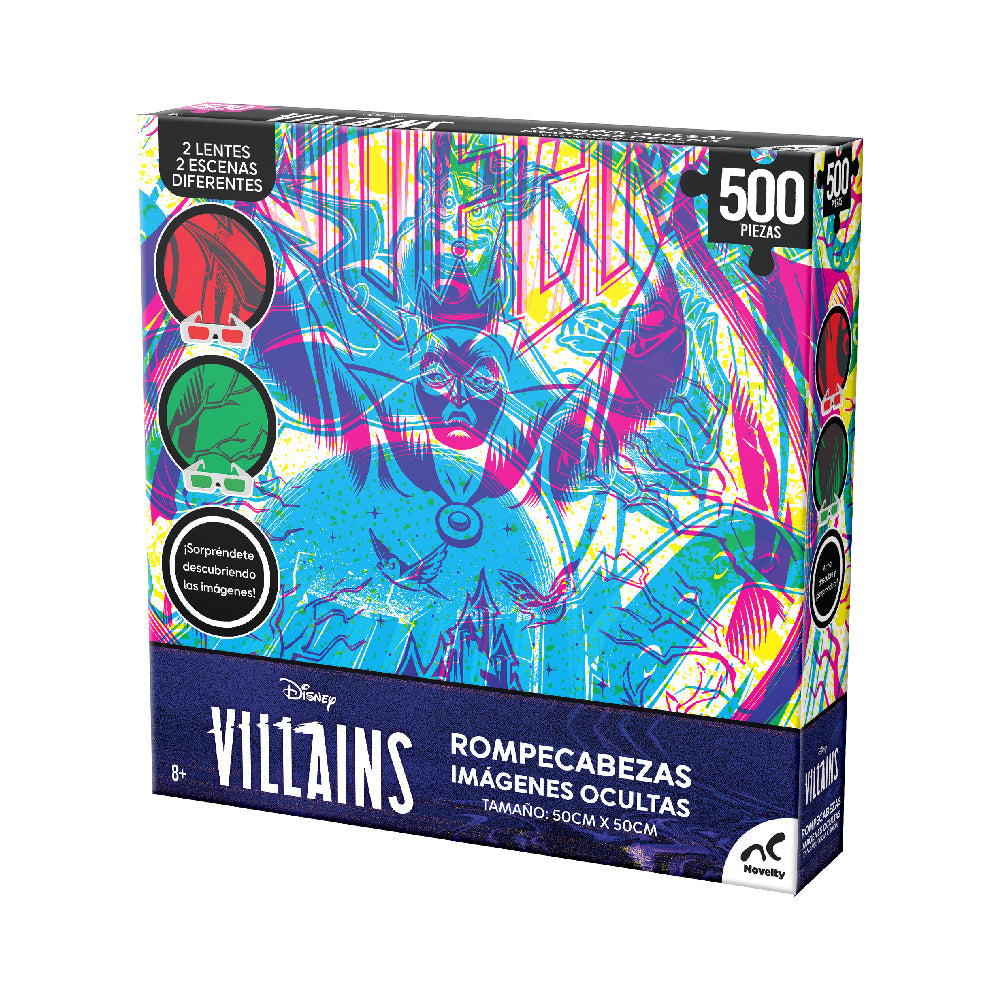 Rompecabezas Imágenes Ocultas Villains 500 Piezas