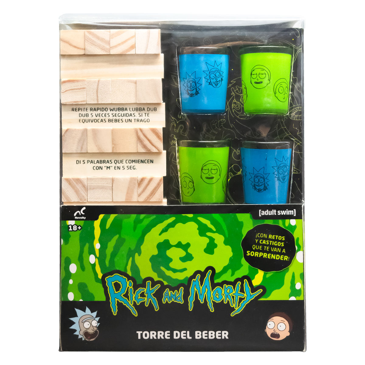 Torre Del Beber Rick & Morty Caja Plastica