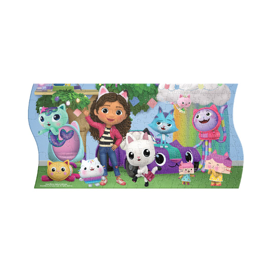 Rompecabezas Panorámico 3 En 1 Gabby´s Dollhouse Caja Metálica