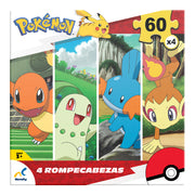 Rompecabezas 4 En 1 Pokémon