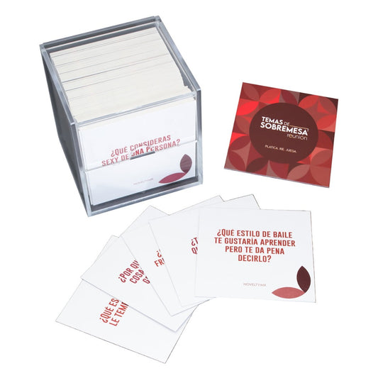 Juego De Cartas Temas De Sobremesa Reunión