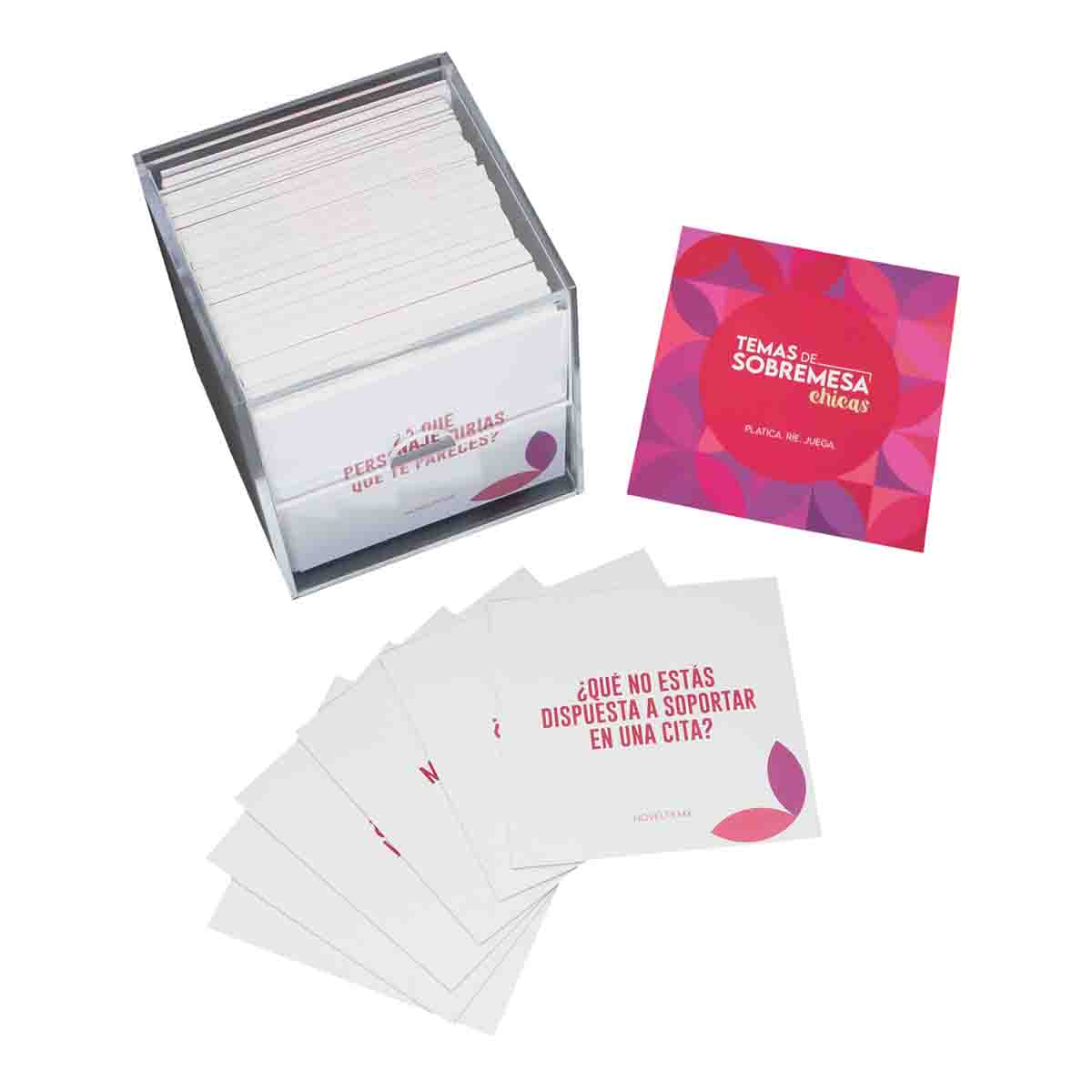 Juego De Cartas Temas De Sobremesa Chicas