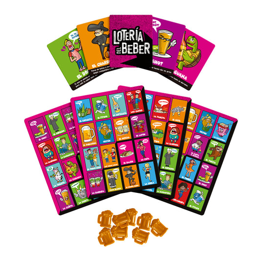 Juego de mesa Lotería del Beber