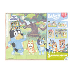 Rompecabezas Bluey 5 En 1 Caja De Madera
