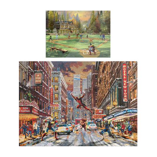 Rompecabezas Premium Deadpool - Tomas Kinkade 1000 Piezas