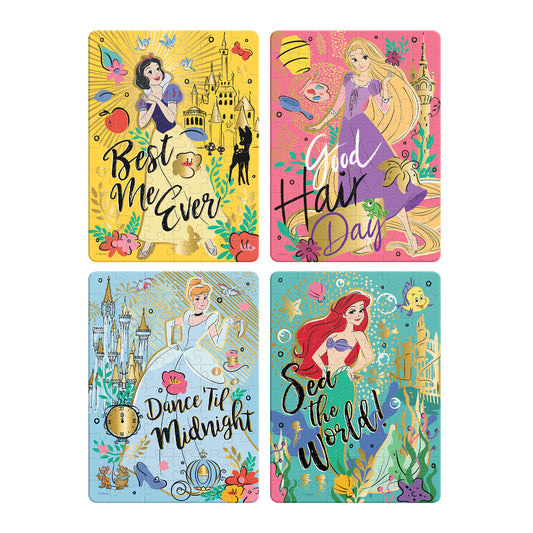 Rompecabezas de disney princesas 4 en 1