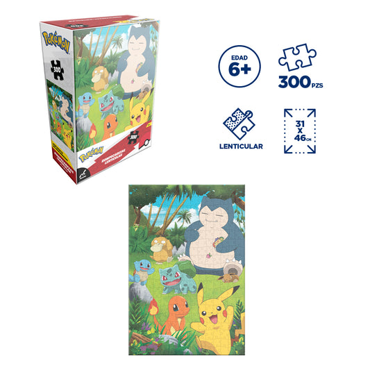 Rompecabezas Pokémon Clásico Lenticular 300 Piezas