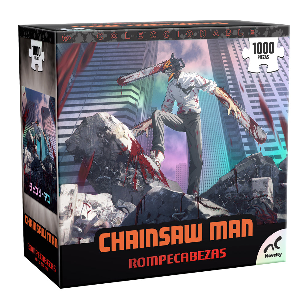 Rompecabezas Chainsaw Man Holográfico 1000 Piezas Coleccionable