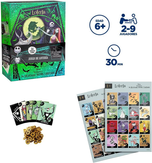 Juego De Loteria The Nightmare Before Christmas Caja De Carton