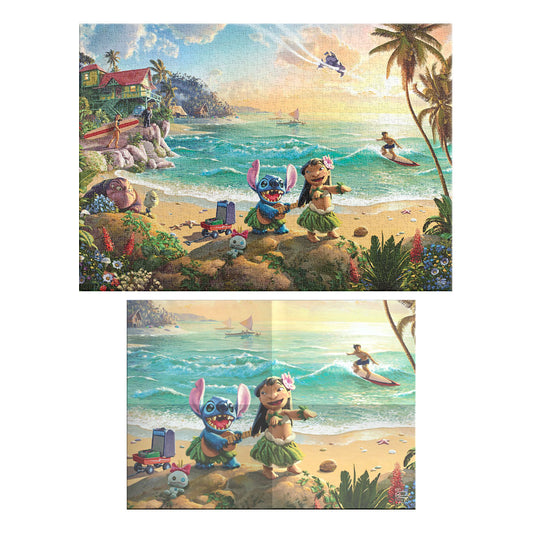 Rompecabezas Lilo y Stitch Disney Thomas Kinkade 1000 Piezas