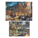 Rompecabezas Premium DC Batman Thomas Kinkade 1000 Piezas con Póster