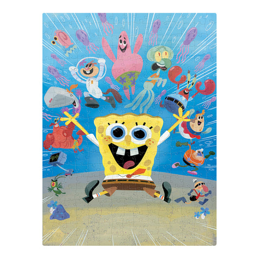 Rompecabezas Bob Esponja Panorámico 300 Piezas | Coleccionable Caja Metálica