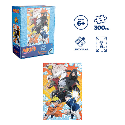 Rompecabezas Lenticular Naruto Clásico 300 Piezas | Novelty