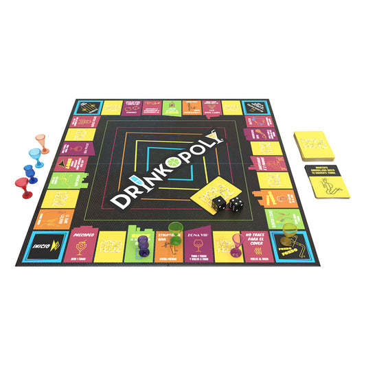 Juego de Mesa Drinkopoly Novelty | Juego de Fiesta para Adultos
