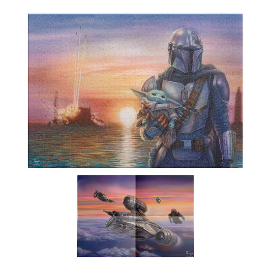 Rompecabezas Premium Mandalorian 1000 Piezas Blue Board | Thomas Kinkade