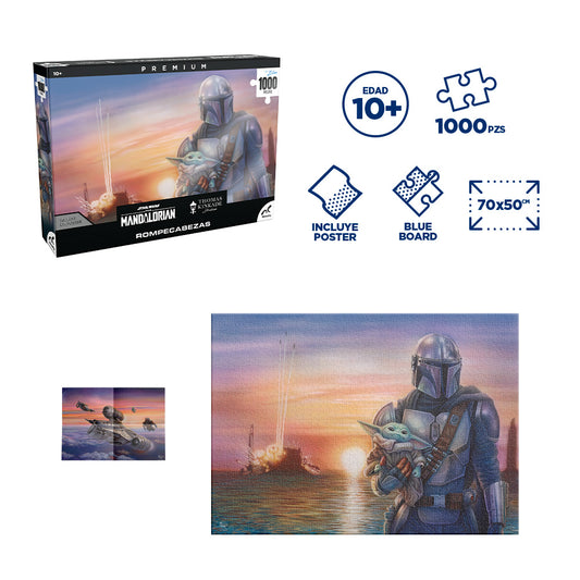 Rompecabezas Mandalorian Thomas Kinkade Premium 1000 Piezas