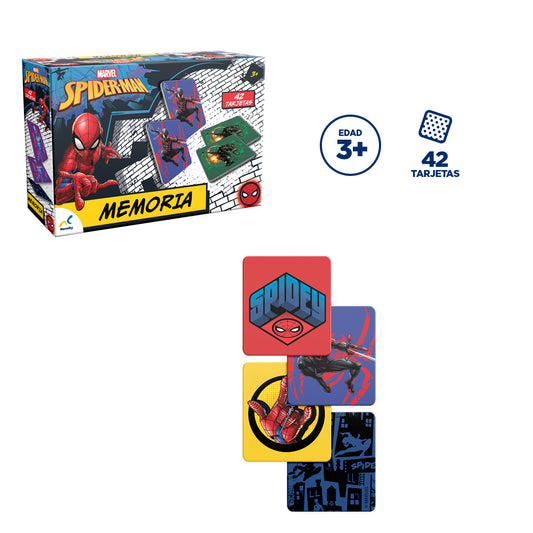 Memoria Spiderman Infantil 42 Tarjetas