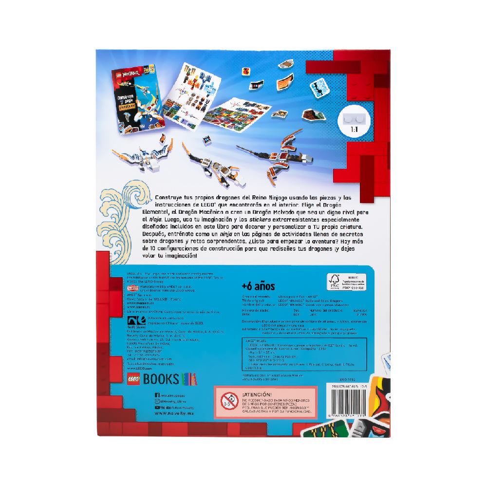 Lego Construye y Pega Dragones Ninjago