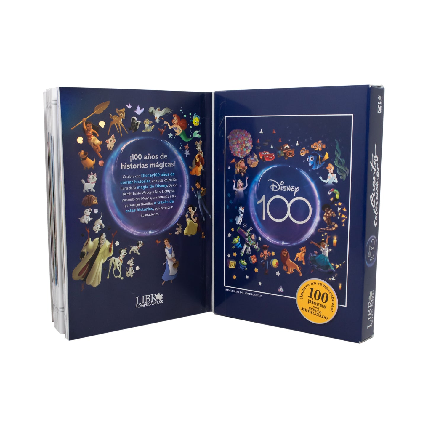 Libro Rompecabezas Cuentos Para Coleccionar Disney 100