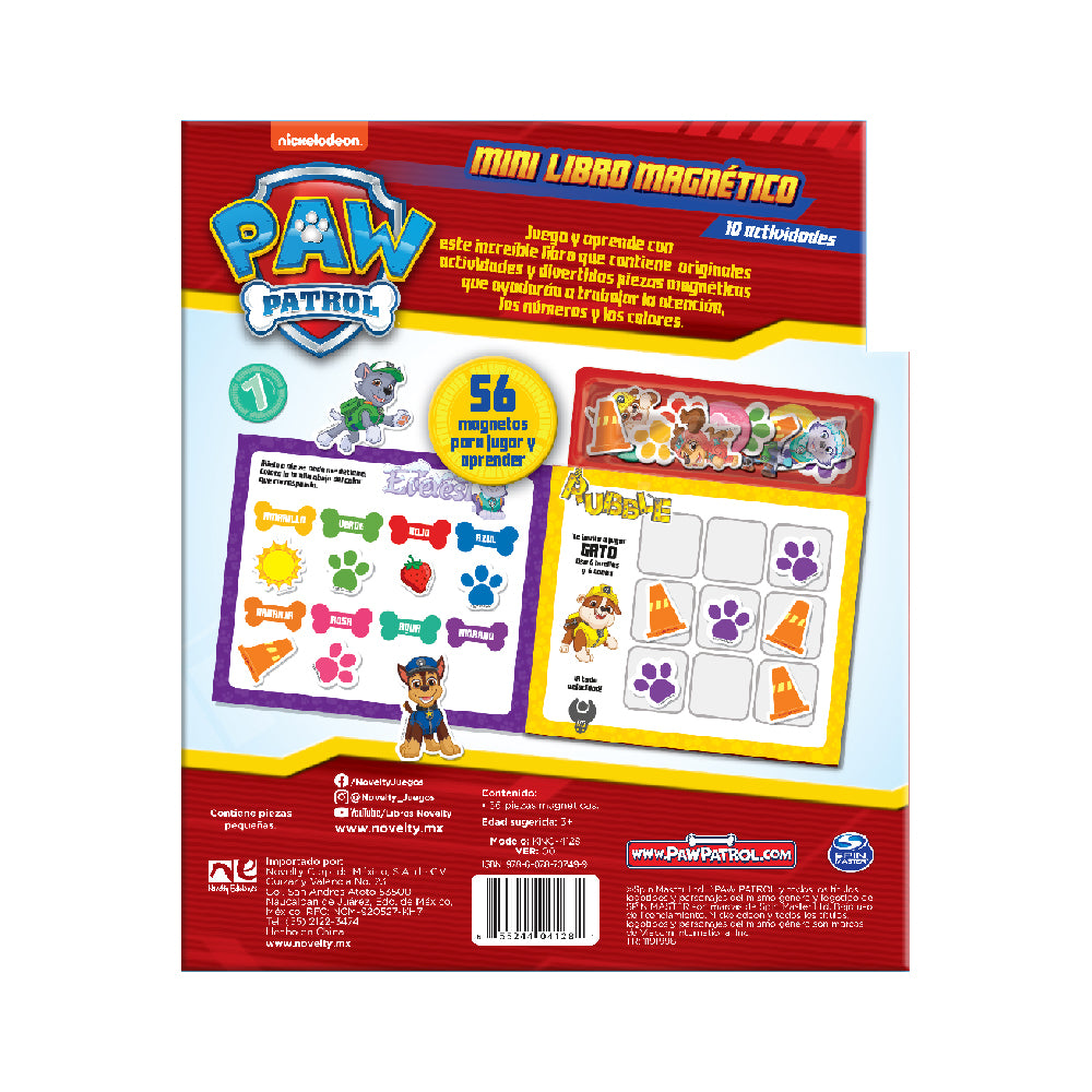 Mini Libro Magnético Paw Patrol