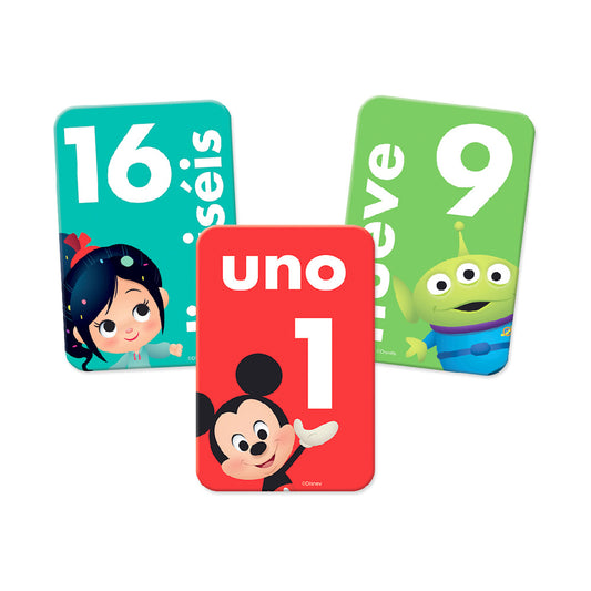 Flashcards disney numeros y colores