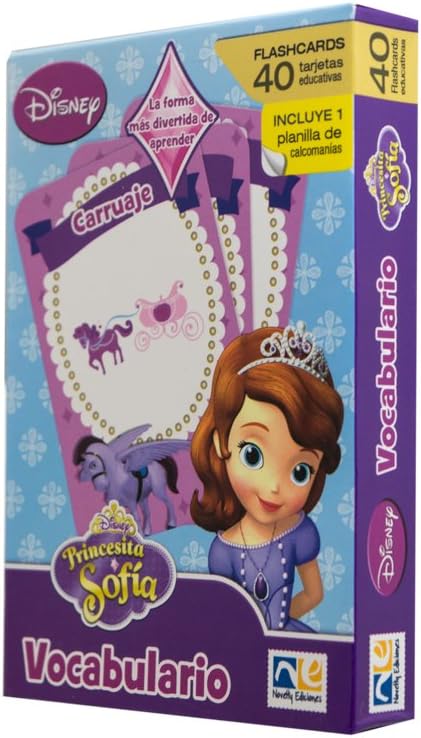 Flash cards vocabulario princesa sofia